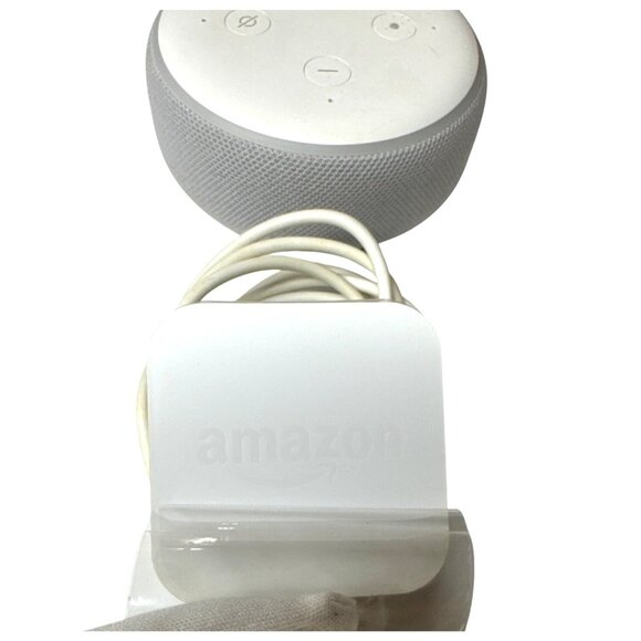 Echo Dot 3rd Gen Smart Speaker With Alexa & Power Adapter White - Picture 2 of 5